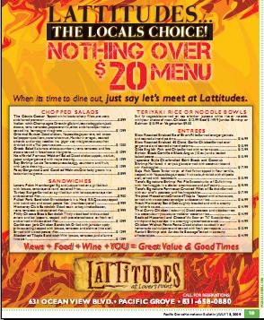 Lattitudes menu