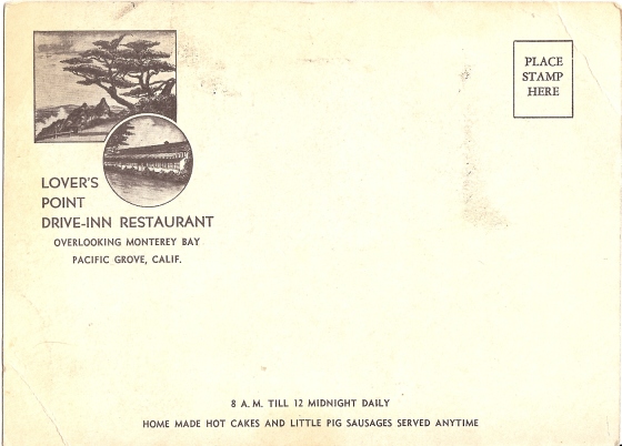 Lovers Point Drive Inn Post Card