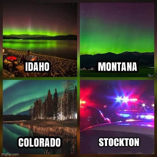 Stockton Northern lights